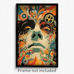 Spanish Movie Poster - Pristine Wheel (Spain Psychedelic Art Retro Film Print)