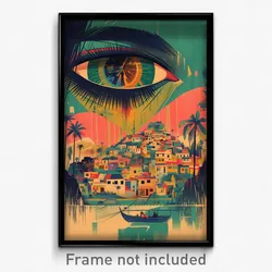 Brazilian Movie Poster - Flickering Loft (Brazil Retro Film Art Print)