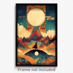 Bollywood Movie Poster - Nocturnal Valley (India Retro Hindi Film Art Print)