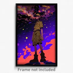 Anime Art Poster - Man Feeling Dread Wearing Bronze Summer Uniform (Print)