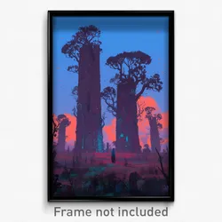 Art Poster - Wild Copse (Psychedelic Trippy Weird 11x17 Print)