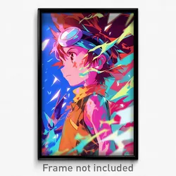 Anime Art Poster - Boy Feeling Worried Wearing Active Red Bandana (Print)