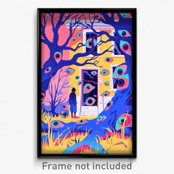 Art Poster - Long Villa (Psychedelic Trippy Weird 11x17 Print)