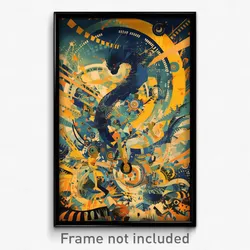 Brazilian Movie Poster - Light Blue Domain (Brazil Retro Film Art Print)