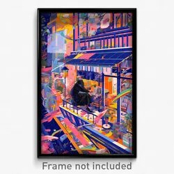 Art Poster - A Time-traveling Artist Capturing Moments From History