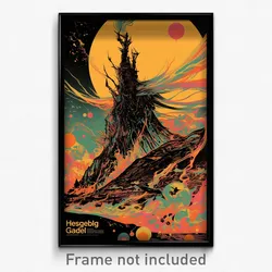 German Movie Poster - Heavenly Gable (Germany Psychedelic Art Retro Film Print)