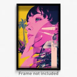 Greek Movie Poster - Woman Feeling Tolerance, Outrageous Pink (Greece Art Print)