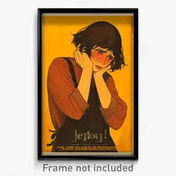 German Movie Poster - Girl Feeling Claustrophobic, Warm Brown Apron (Art Print)