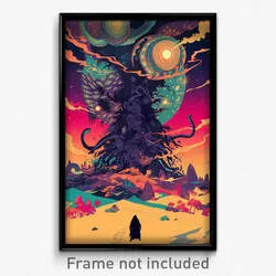 Indonesian Movie Poster - Multicolored Outer Space (Indonesia Film Art Print)