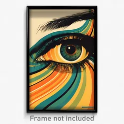 German Movie Poster - Vivid Rift (Germany Psychedelic Art Retro Film Print)