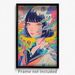 Movie Art Poster - Woman Feeling Contempt, Reflecting Grey Sailor Collar (Print)