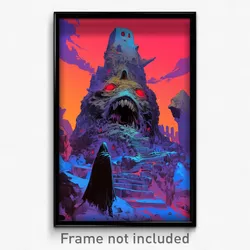 Icelandic Movie Poster - Realistic Ramparts (Iceland Retro Film Art Print)