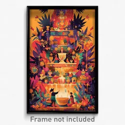 Mexican Movie Poster - Extra Large Thai Tea (Mexico Retro Film Art Print)