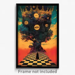 Greek Movie Poster - Gregarious Crown (Greece Psychedelic Art Retro Film Print)
