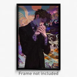 Art Poster - Boy Feeling Greed Wearing Precious Pinstripe Suit (Print)