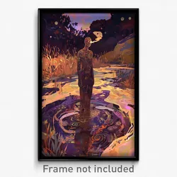 Art Poster - Rusty Moor (Psychedelic Trippy Weird 11x17 Print)