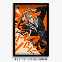 Icelandic Movie Poster - Man Feeling Numb, Zigzag Grey Sailor Collar (Art Print)