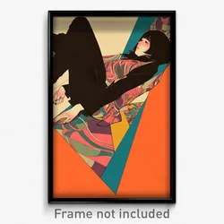 German Movie Poster - Barren Leg (Germany Psychedelic Art Retro Film Print)