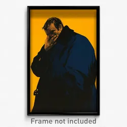 Mexican Movie Poster - Man Feeling Numb, Old Fashioned Blue Coat (Art Print)