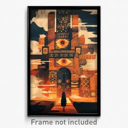 Brazilian Movie Poster - Flickering Palace (Brazil Retro Film Art Print)