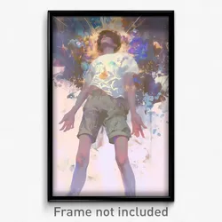 Art Poster - Man Feeling Sentimentality Wearing Well Worn Puffy Shorts (Print)