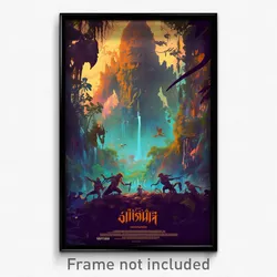 Thai Movie Poster - Old Fashioned Jungle (Thailand Retro Film Art Print)