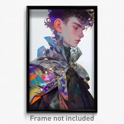 Art Poster - Man Feeling Tolerance Wearing Handsome Shoulder Armor (Art Print)