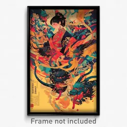 Chinese Movie Poster - Nice Portal (China Psychedelic Art Retro Film Print)