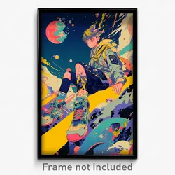 Movie Art Poster - Boy Feeling Shocked, Worldly Frilled Legwear (Film Print)