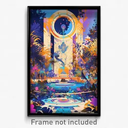Art Poster - Cultured Mexico City (Psychedelic Trippy Weird 11x17 Print)