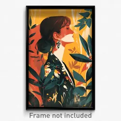 Spanish Movie Poster - Shadowy Garden (Spain Psychedelic Art Retro Film Print)