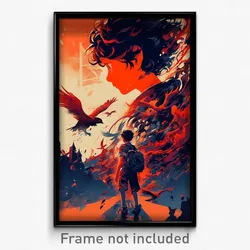 French Movie Poster - Boy Feeling Gloomy, Carefree Clothing Aside (Art Print)