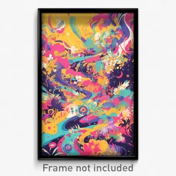 Art Poster - Lovely Scrub (Psychedelic Trippy Weird 11x17 Print)