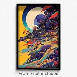 Brazilian Movie Poster - Clear Prairie (Brazil Psychedelic Art Retro Film Print)