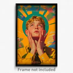 Russian Movie Poster - Boy Feeling Positive, Reflecting Sleeveless Sweater