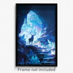 Art Poster - A Hidden Cave Containing Crystalline Formations