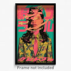 Indonesian Movie Poster - Girl Feeling Trust, Admirable Pink Necktie (Art Print)
