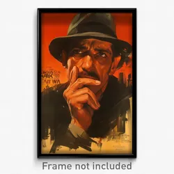 Spanish Movie Poster - Man Feeling Flakey, Black Dressing (Spain Film Art Print)