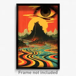 Brazilian Movie Poster - Mountainous Wigwam (Brazil Retro Film Art Print)