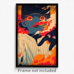 Icelandic Movie Poster - Girl Feeling Fright, Fancy Baseball Uniform (Art Print)