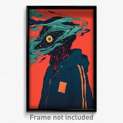 Movie Art Poster - Boy Feeling Dread, Pretty Hooded Track Jacket (Film Print)
