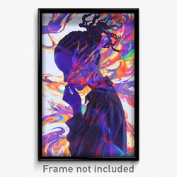 Art Poster - Girl Feeling Dread Wearing Thrifty Side Tie (Art Print)