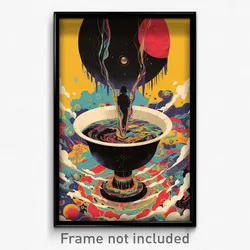 Icelandic Movie Poster - Girl Feeling Enjoyment, Aged Sailor Hat (Art Print)