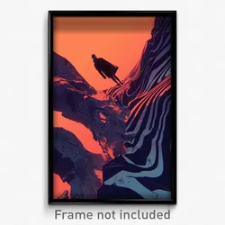 Greek Movie Poster - Wire Frame Void (Greece Psychedelic Art Retro Film Print)