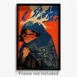 Mexican Movie Poster - Boy Feeling Disappointment, Animated Blue Bag (Art Print)