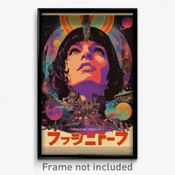 German Movie Poster - Girl Feeling Grinning, Acclaimed Baggy Clothes (Art Print)