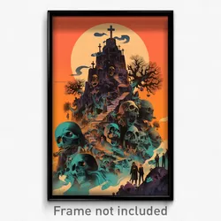 Spanish Movie Poster - Haunted Mound (Spain Psychedelic Art Retro Film Print)