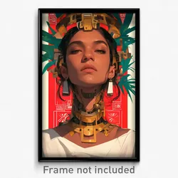 Brazilian Movie Poster - Girl Feeling Infatuation, Artistic Mechanical Halo