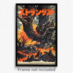 Icelandic Movie Poster - Ordinary Lava Fields (Iceland Retro Film Art Print)