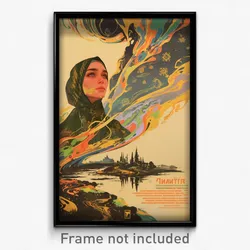 Russian Movie Poster - Old Fashioned Tundra (Russia Retro Film Art Print)